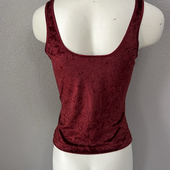 Victoria’s Secret Vintage Heart Label Velvet Tank Cami Top - Picture 4 of 5